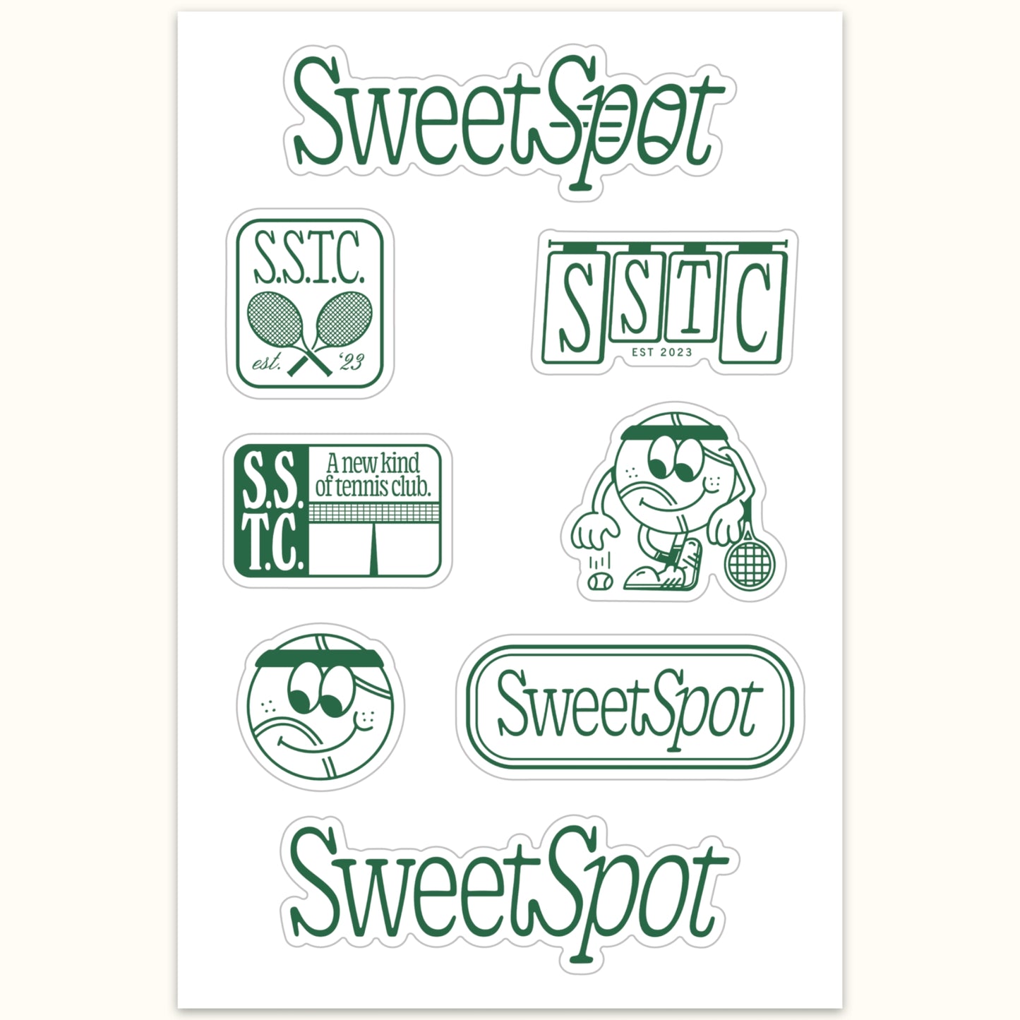 SWEETSPOT STICKER SHEET